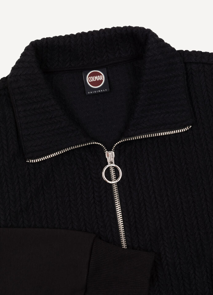 Cable-knit zip-up sweatshirt image number 5