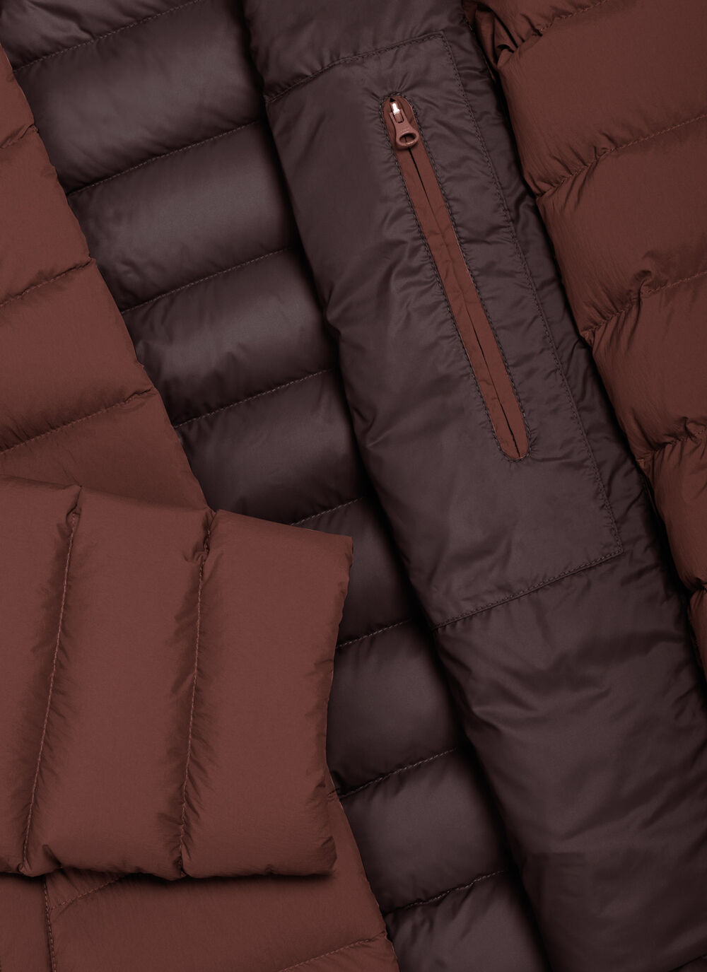 Down jacket with hood image number 6