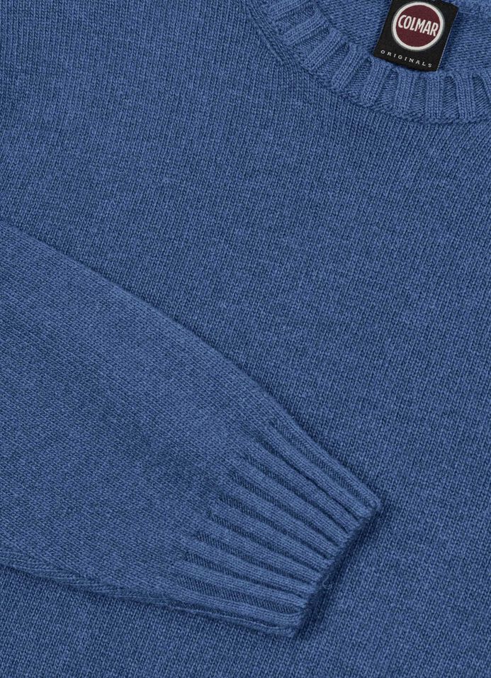 Branded wool pullover image number 6