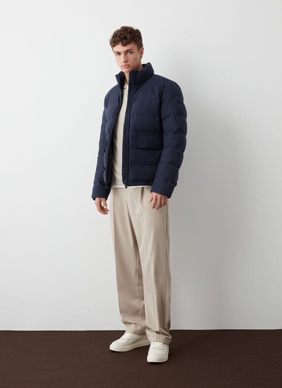 Wasserdichte Daunenjacke aus Cord