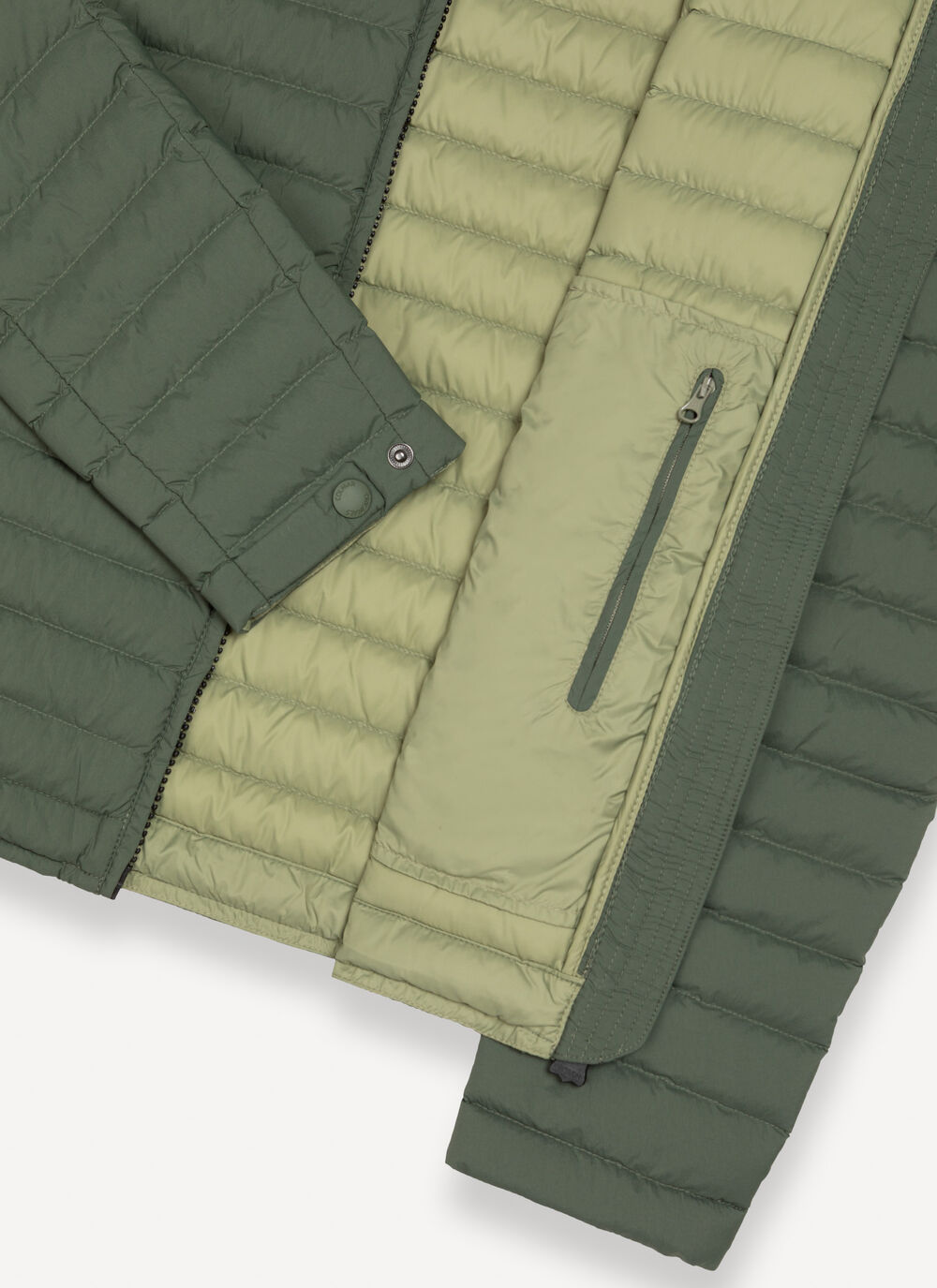 Light down jacket with padded collar  image number 6