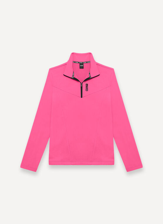 Half-zip stretch ski fleece