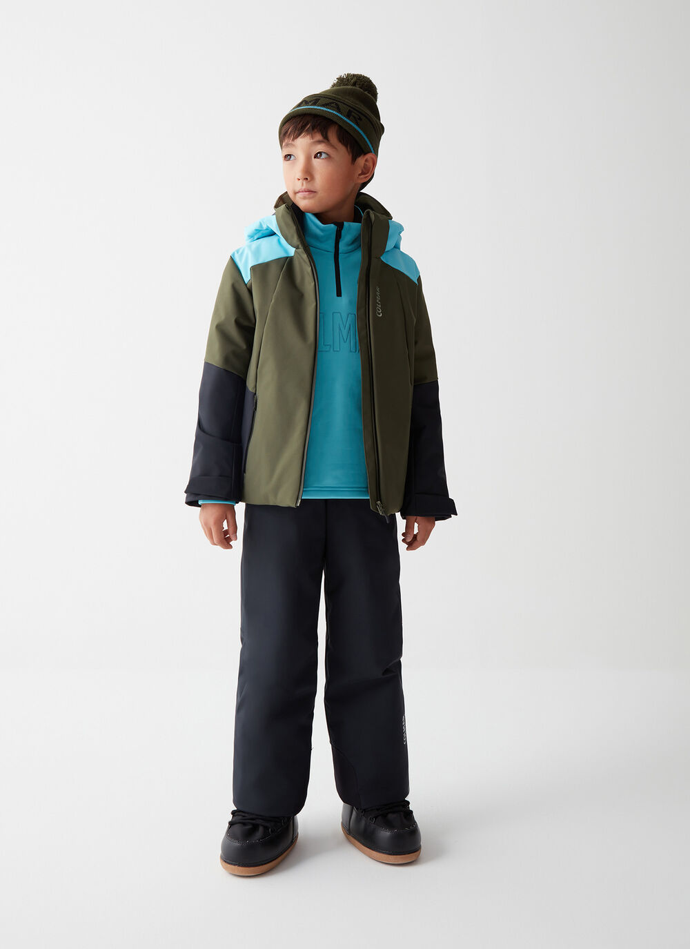 Boys&rsquo; colourblock ski jacket image number 0