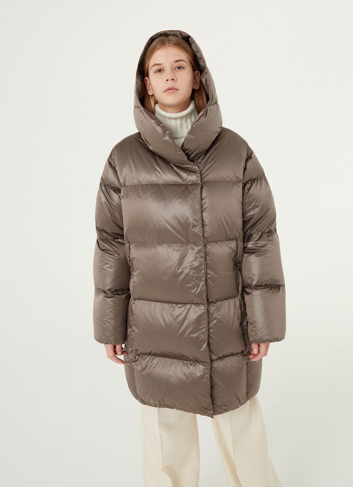 Super padded long puffy down jacket