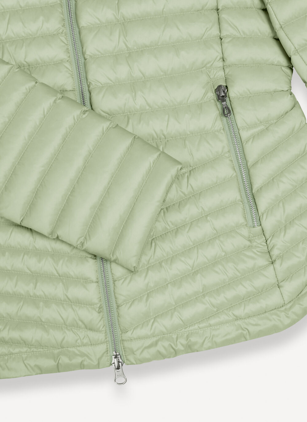 Rounded hem down jacket image number 6