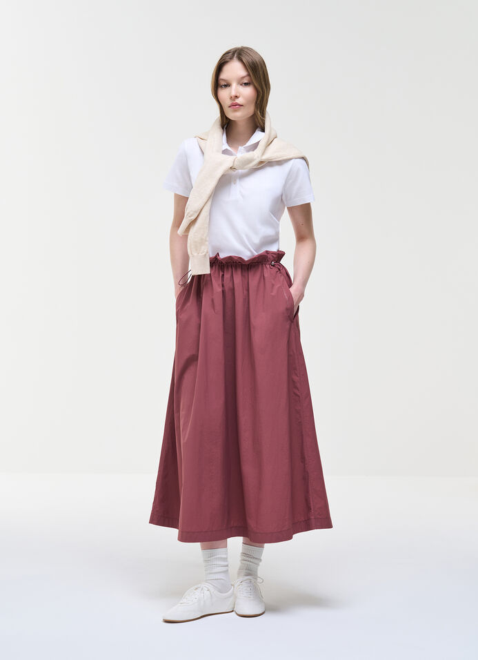 Polo with rounded collar