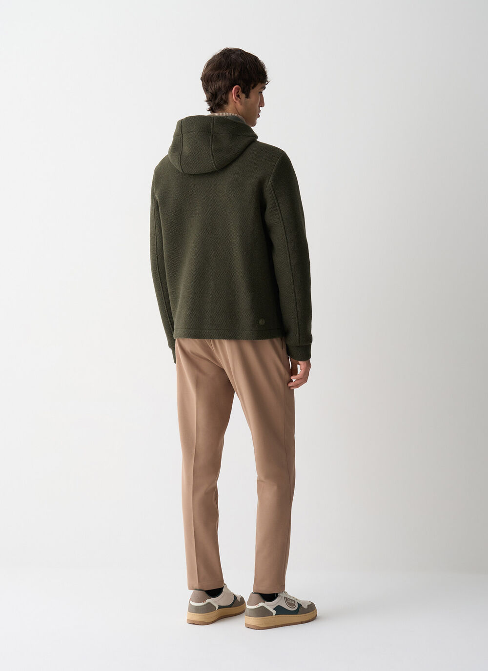 Pique jacket with hood image number 3