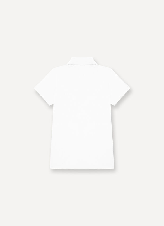 Technical piqué polo-shirt image number 5