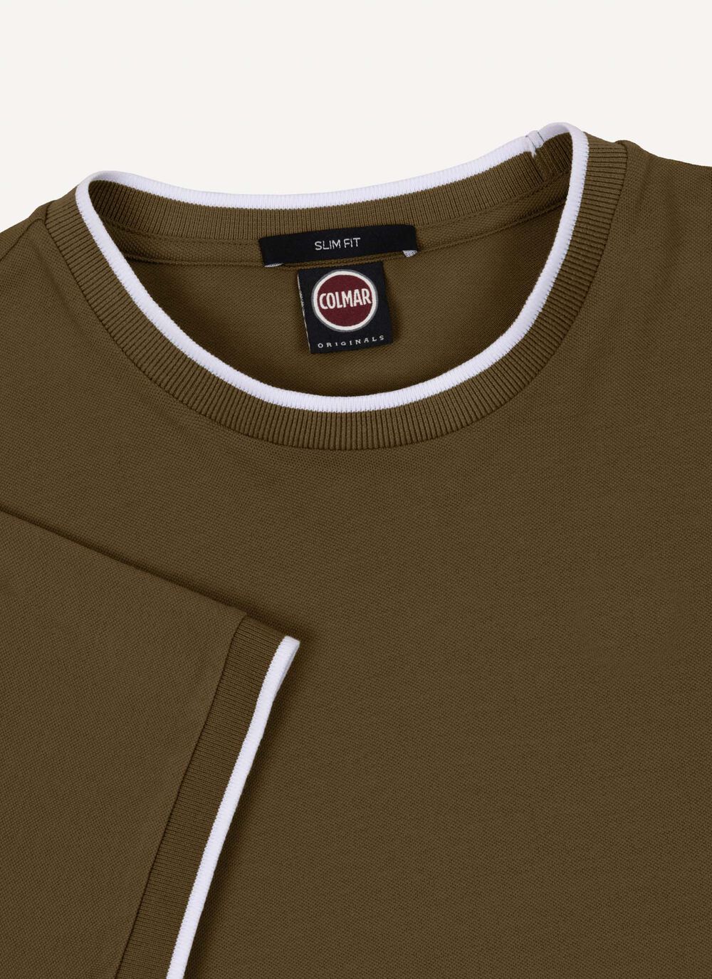 T-shirt en piqu&eacute; &agrave; rayure contrast&eacute;e image number 6