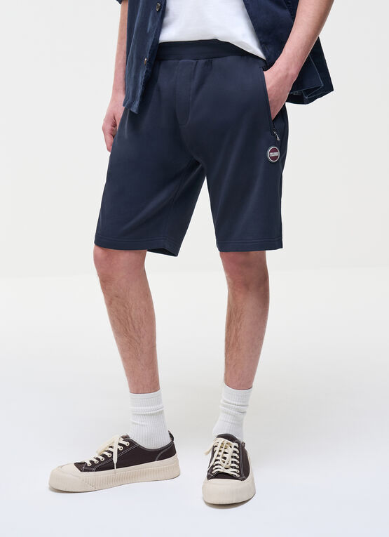 Fleece shorts with zip