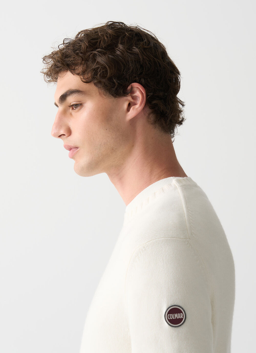 Branded wool pullover image number 2