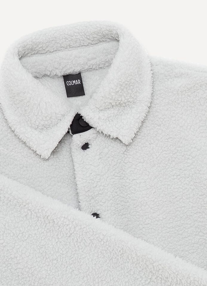 Unisex teddy-effect overshirt image number 6