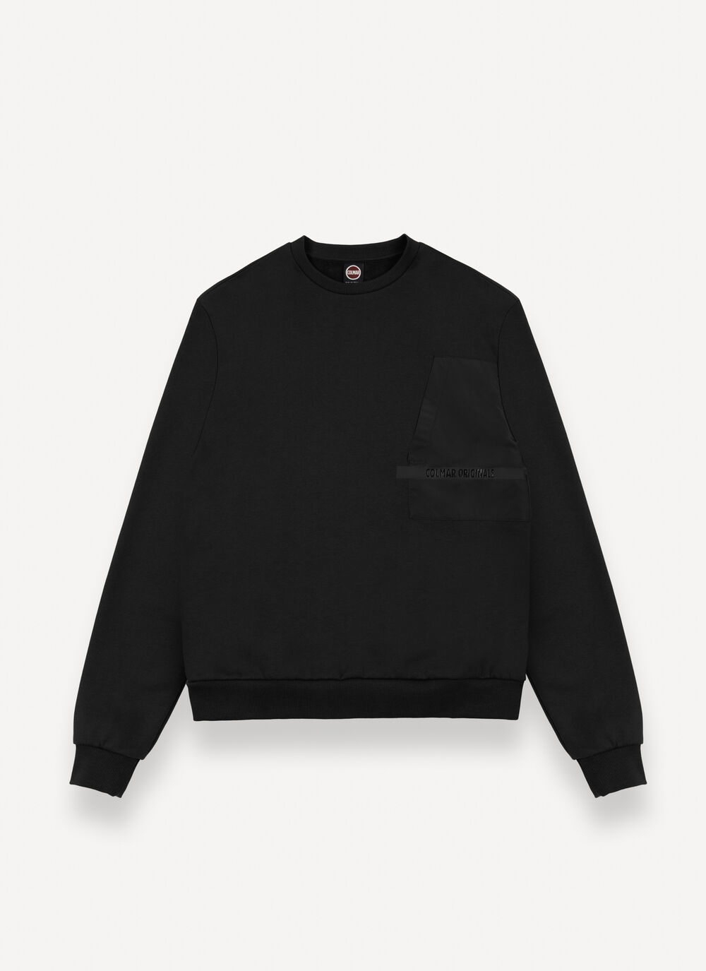 Crew-neck sweatshirt with nylon details image number 3