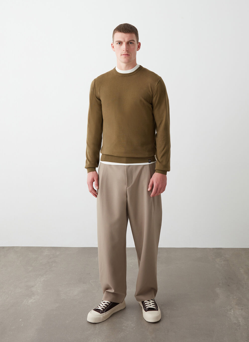 Faded crew-neck pullover image number 1