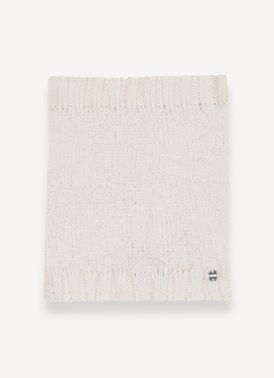 Bouclé yarn neck warmer