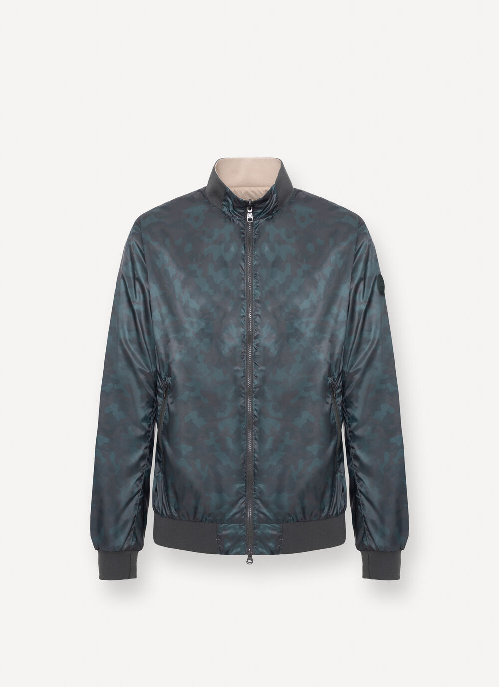 Reversible camouflage bomber jacket image number 4