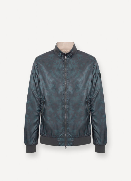 Reversible camouflage bomber jacket