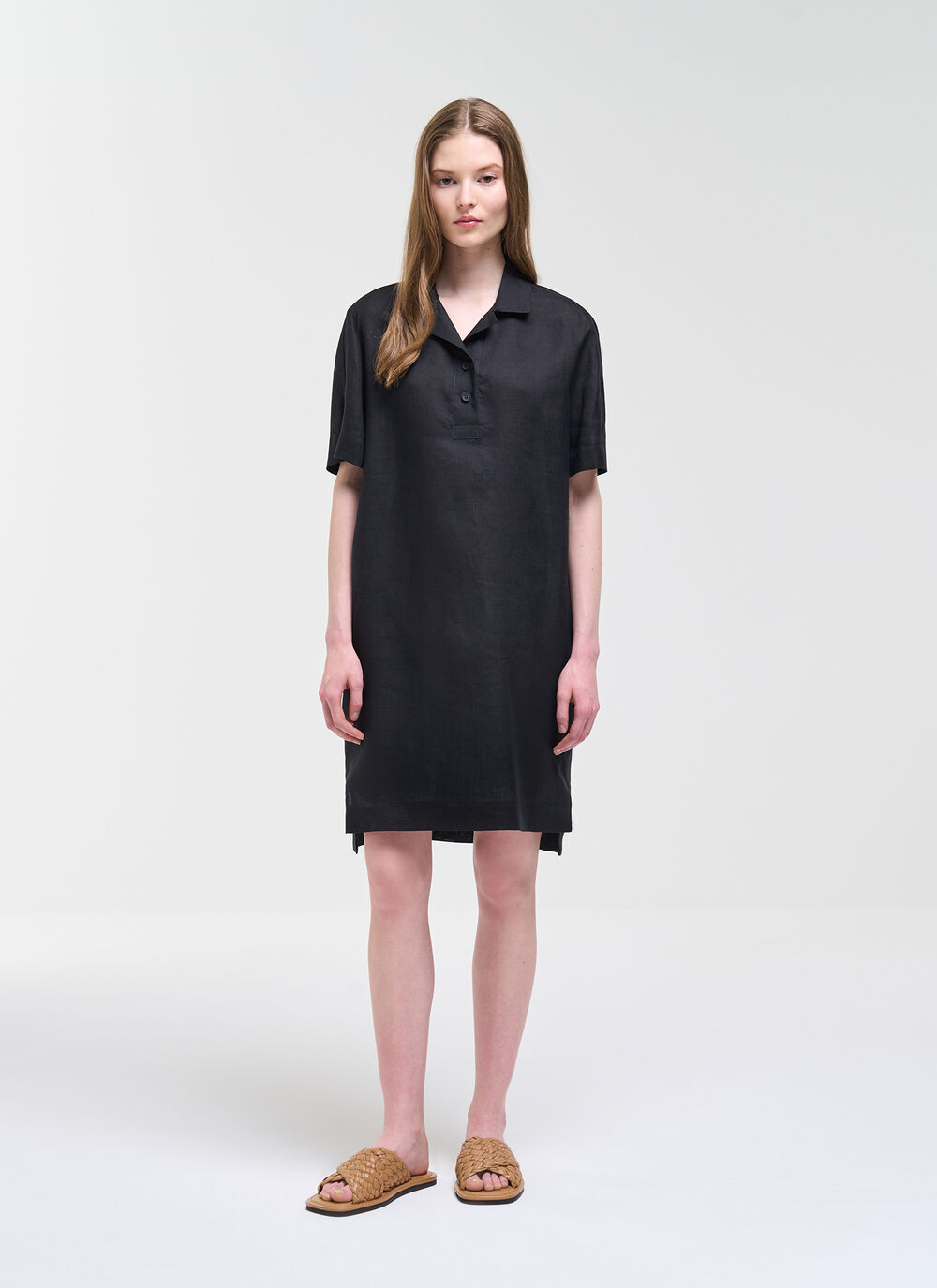 Linen Shirt Dress image number 0