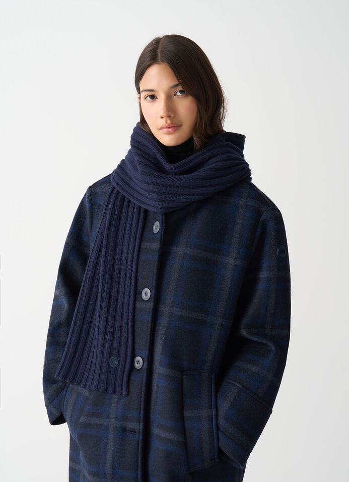 Unisex wide-rib scarf image number 1
