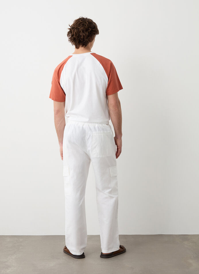 Linen safari trousers image number 2