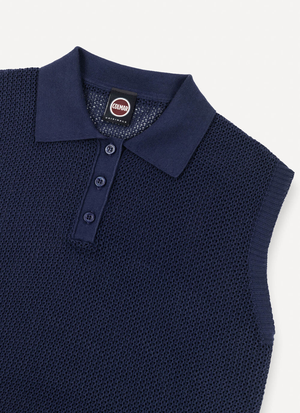 Sleeveless Mesh Polo image number 6