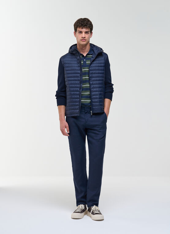 Hybridjacke aus Watte mit Kapuze