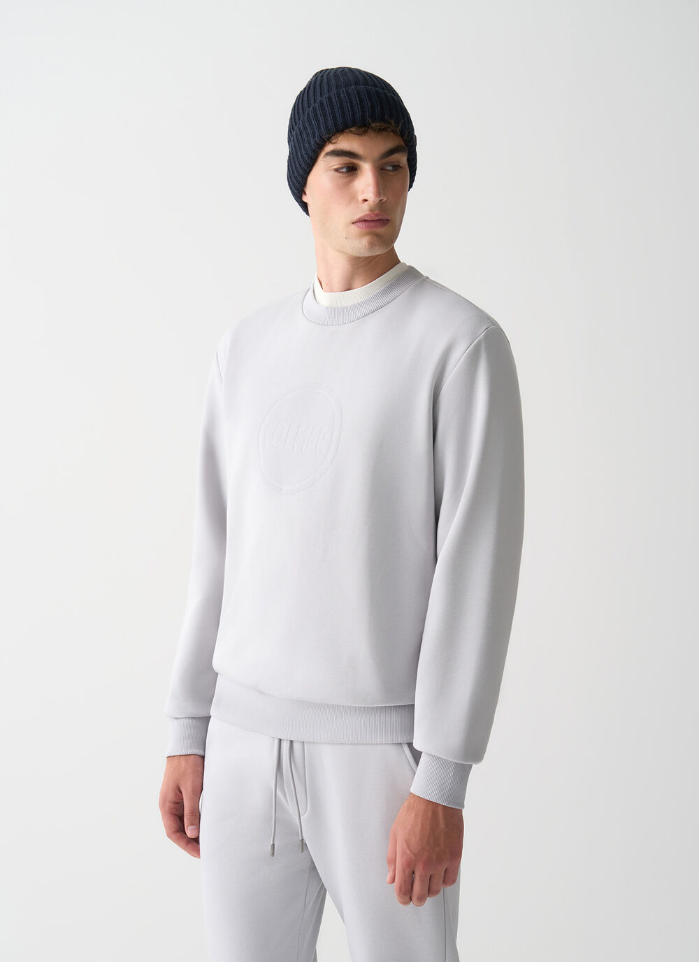 Crew-neck sweatshirt with logo image number 2