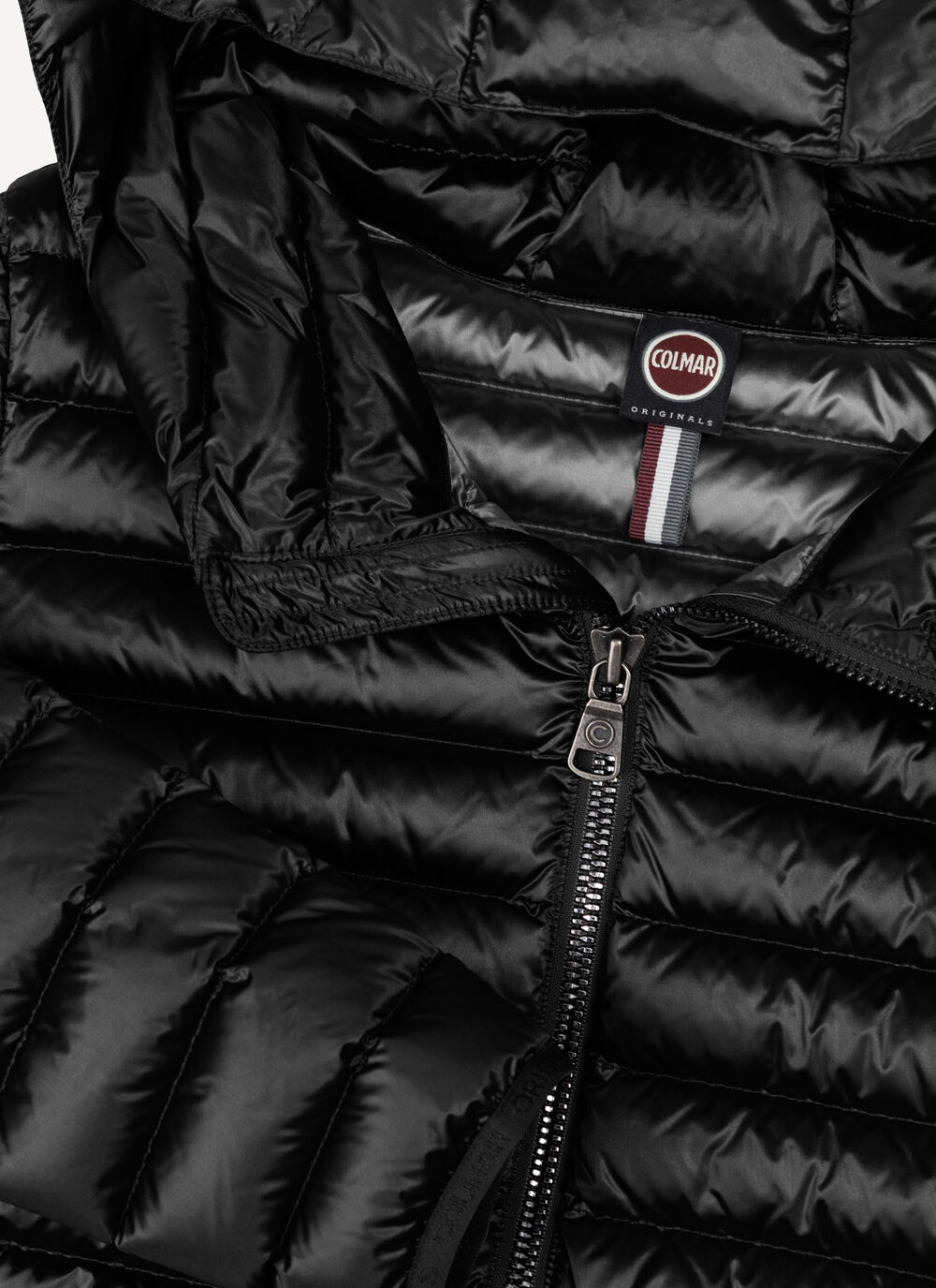 Fitted down jacket with hood image number 6