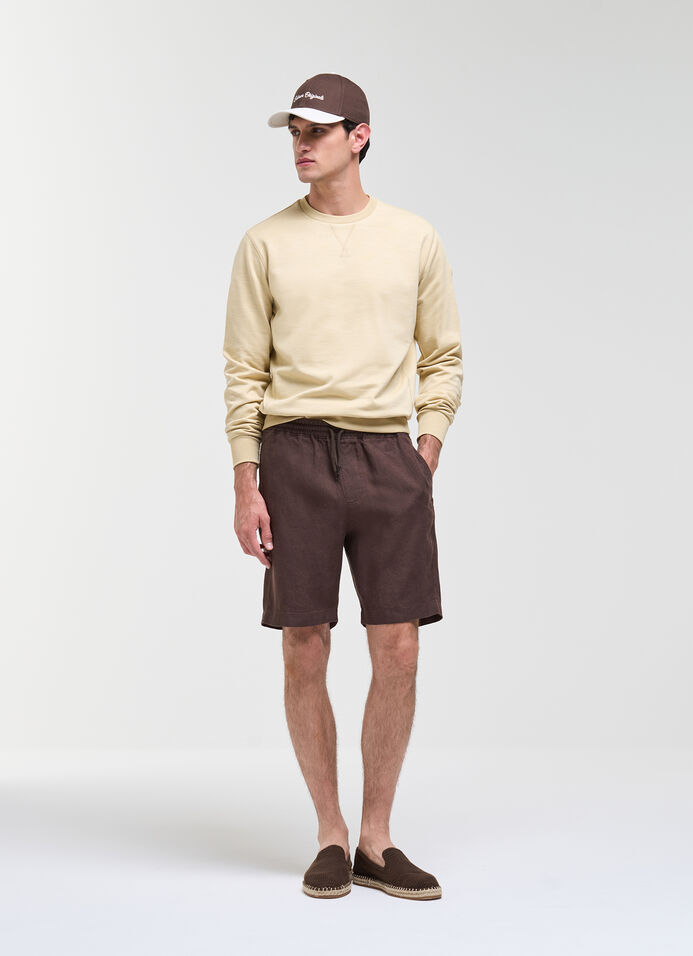 Crewneck sweatshirt with flame effect