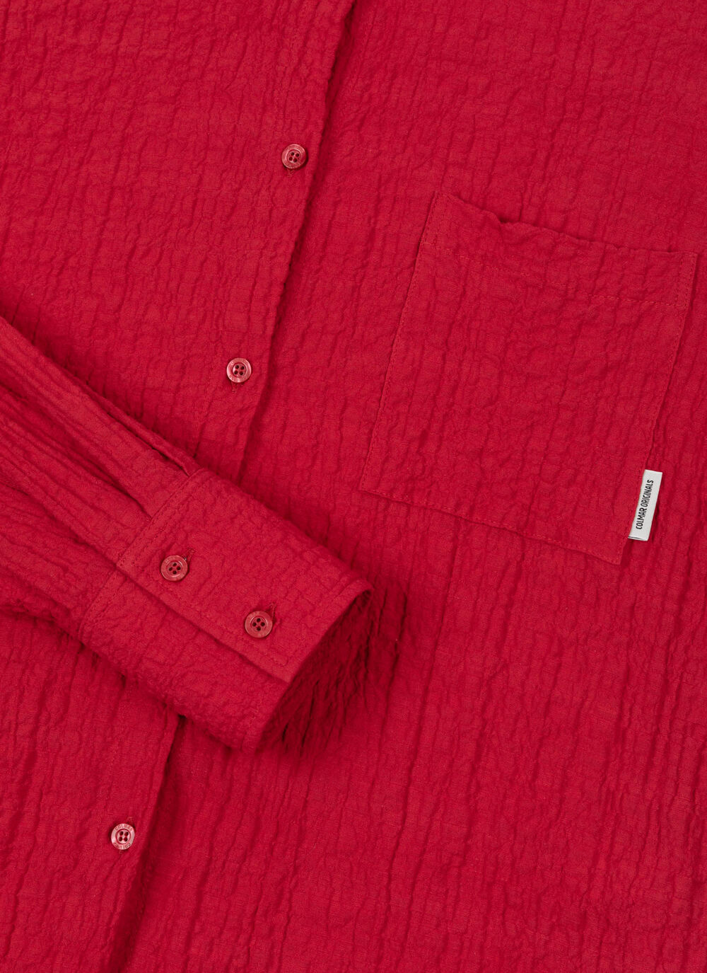 Shirt in crinkled fabric image number 6