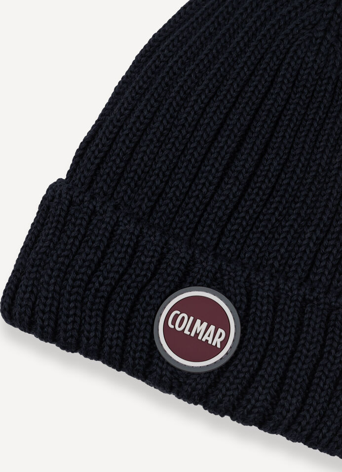 Unisex rib-knit hat with turn-up image number 4