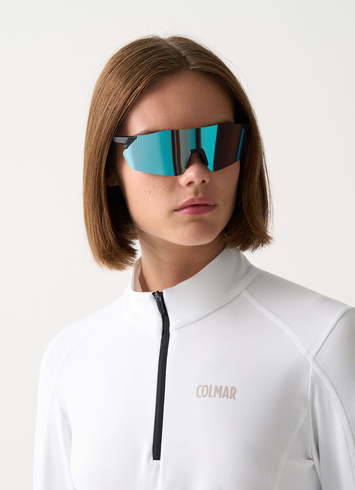 Thermal stretch ski jumper with half-zip image number 2