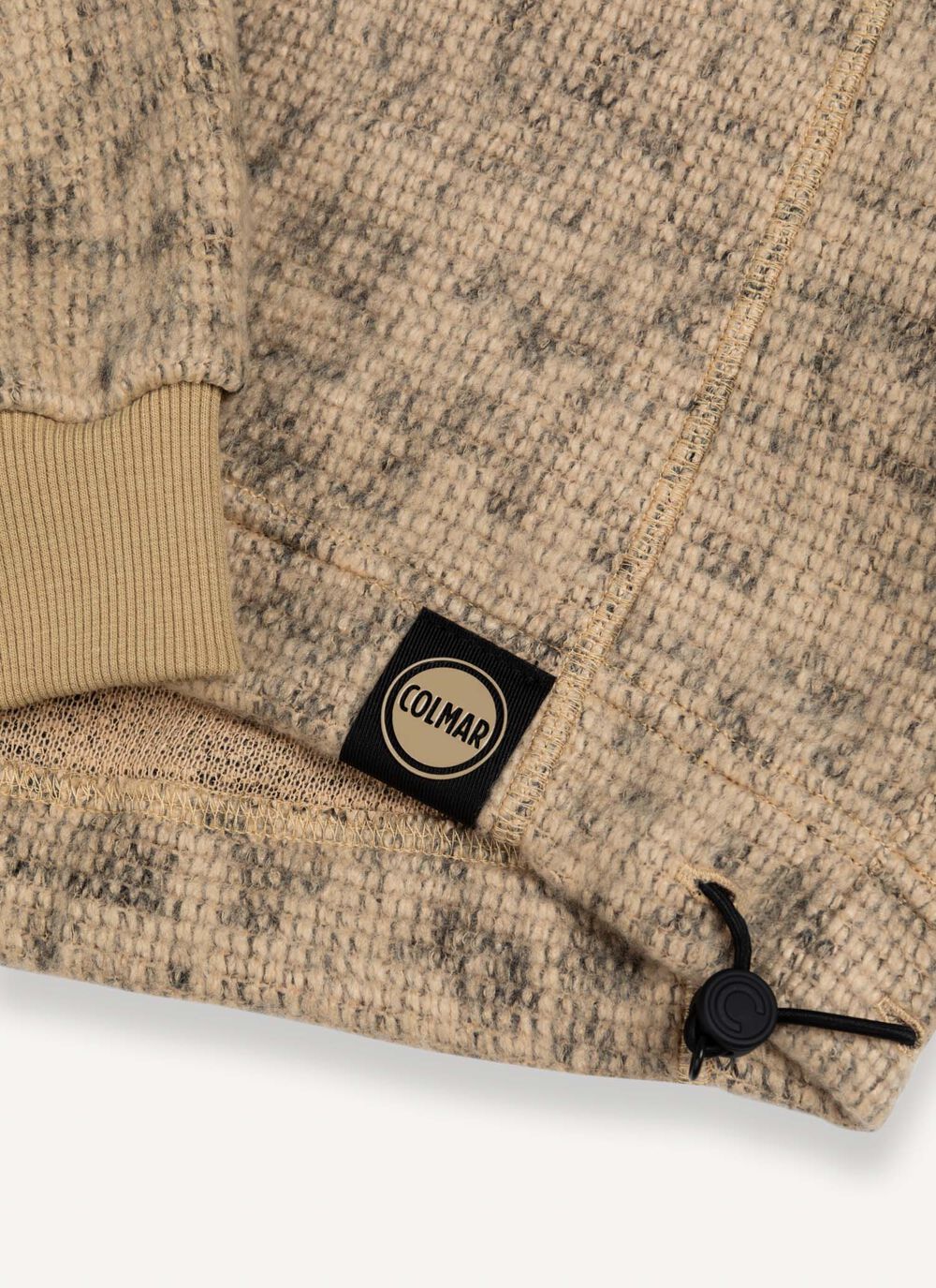 Half-zip jacquard knit sweatshirt image number 5