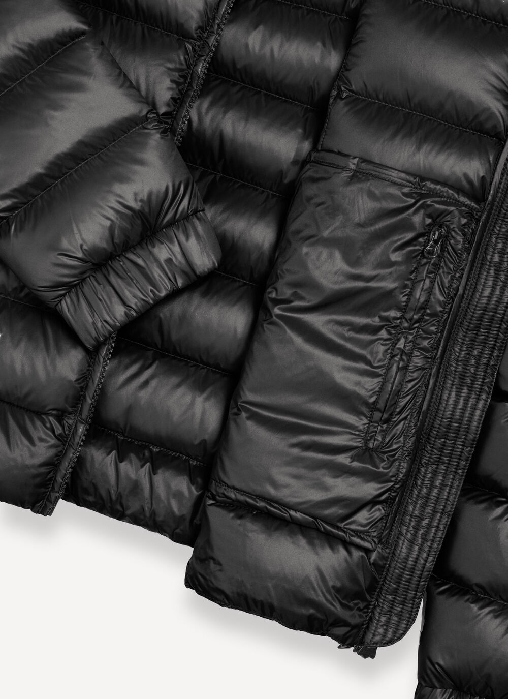 Doudoune brillante &agrave; capuche  image number 6