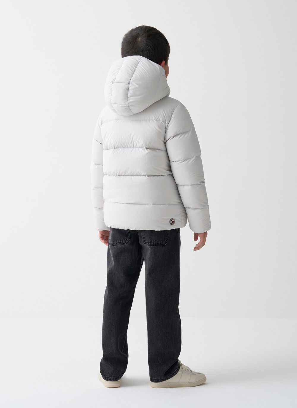 Reversible hooded quilted jacket image number 3