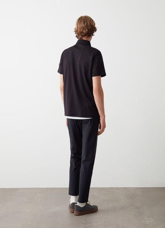 Technical piqué polo-shirt