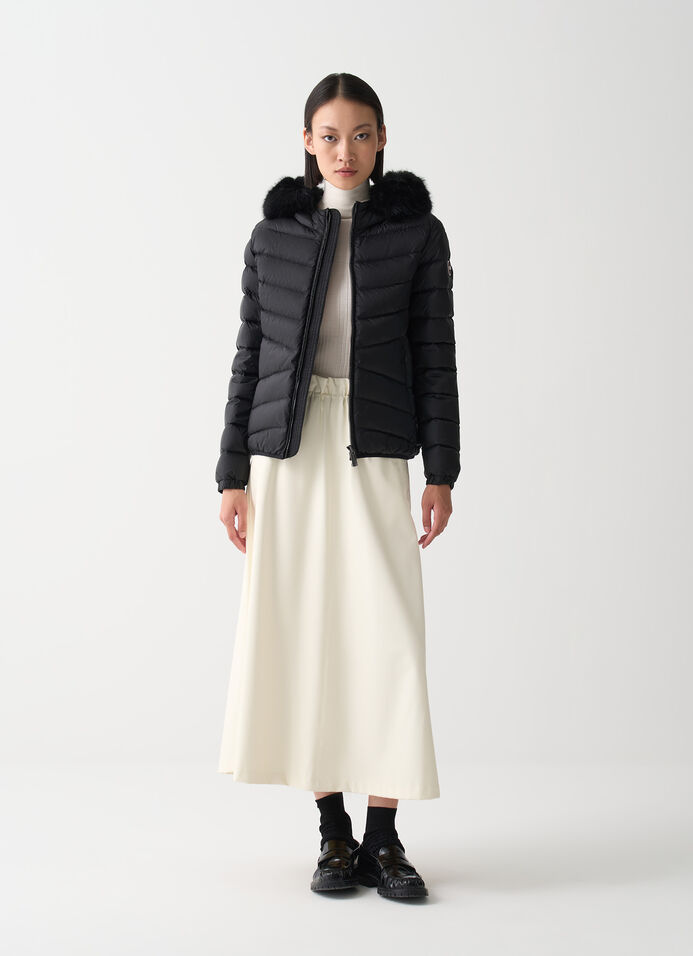 Gesteppte Daunenjacke mit Kunstpelz image number 0
