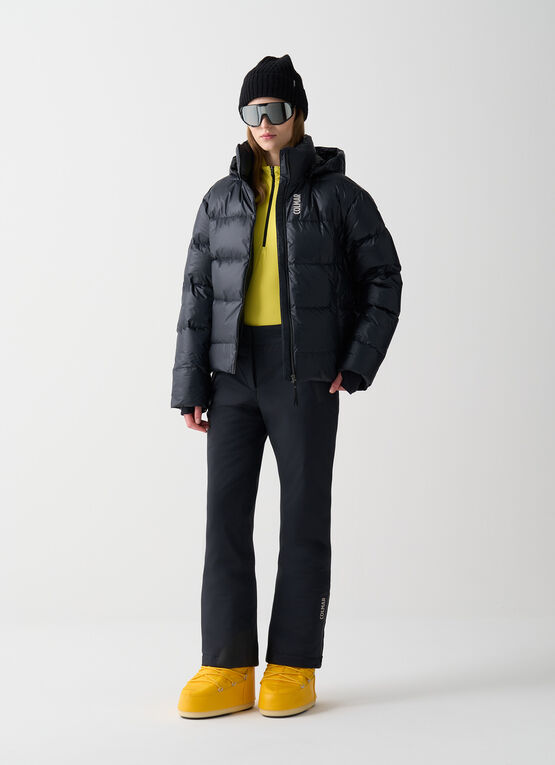 Puffy padded ski jacket