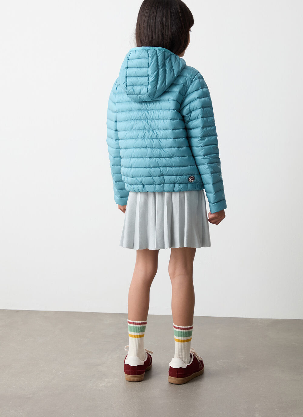 Down jacket with elasticated hem image number 3