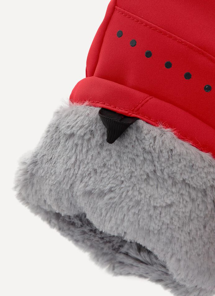 Fur lined ski gloves image number 2