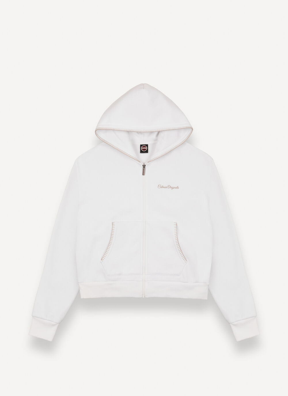 Sudadera con cremallera y bordado image number 4