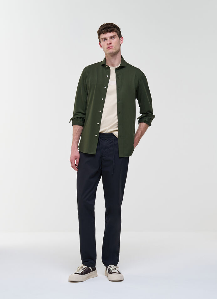 Stretch Shirt in Technical Piqu&eacute;
