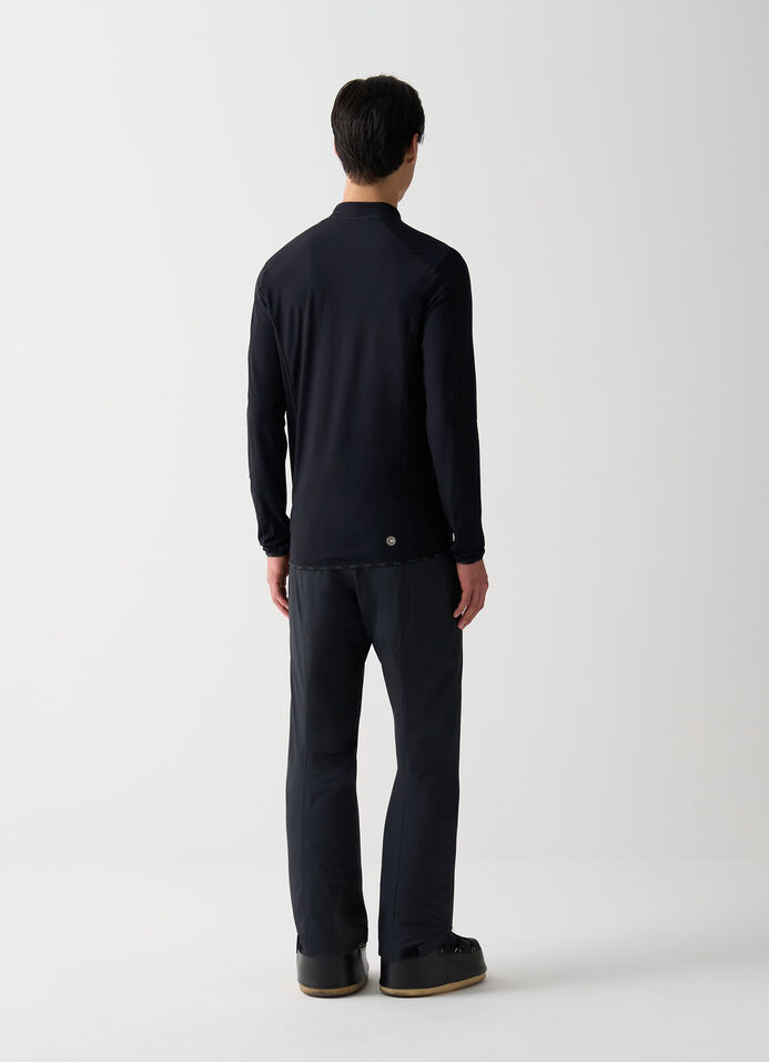 Thermal stretch ski jumper with half-zip image number 3