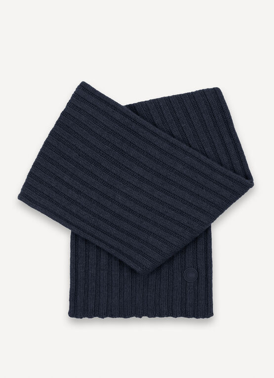 Unisex wide-rib scarf