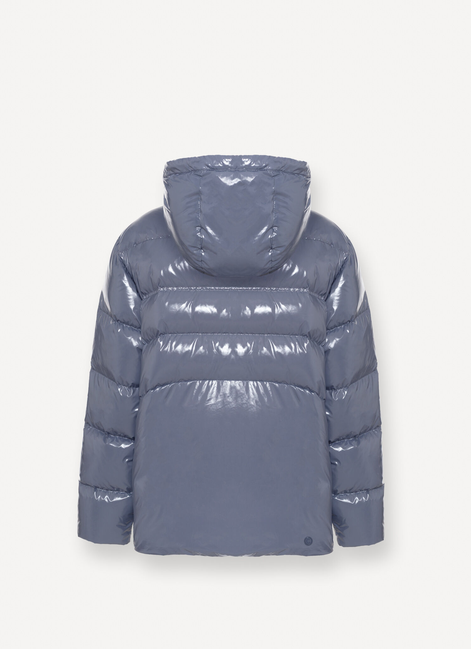 Glossy hooded down jacket with drawstring - PROFONDO BLUE | Colmar