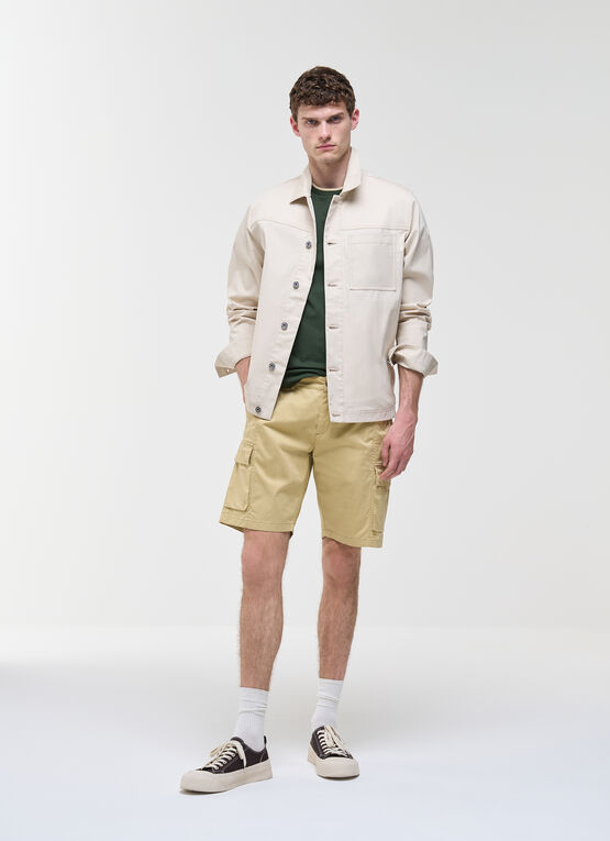 Cotton bermuda cargo shorts