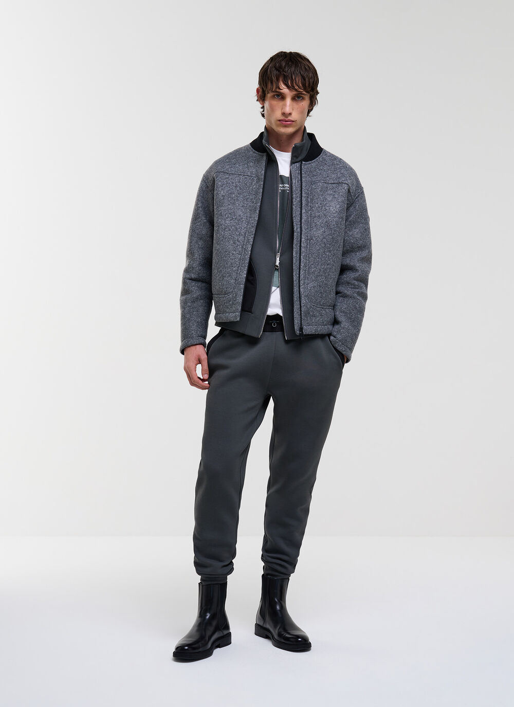 Tracksuit bottoms with nylon inserts image number 0