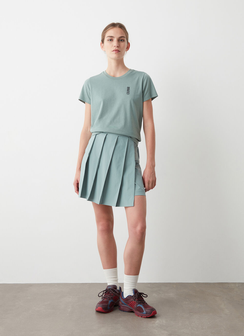 Crew-neck cotton-blend T-shirt image number 2