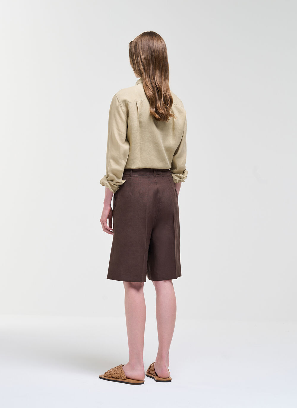 Linen Bermuda Shorts image number 3