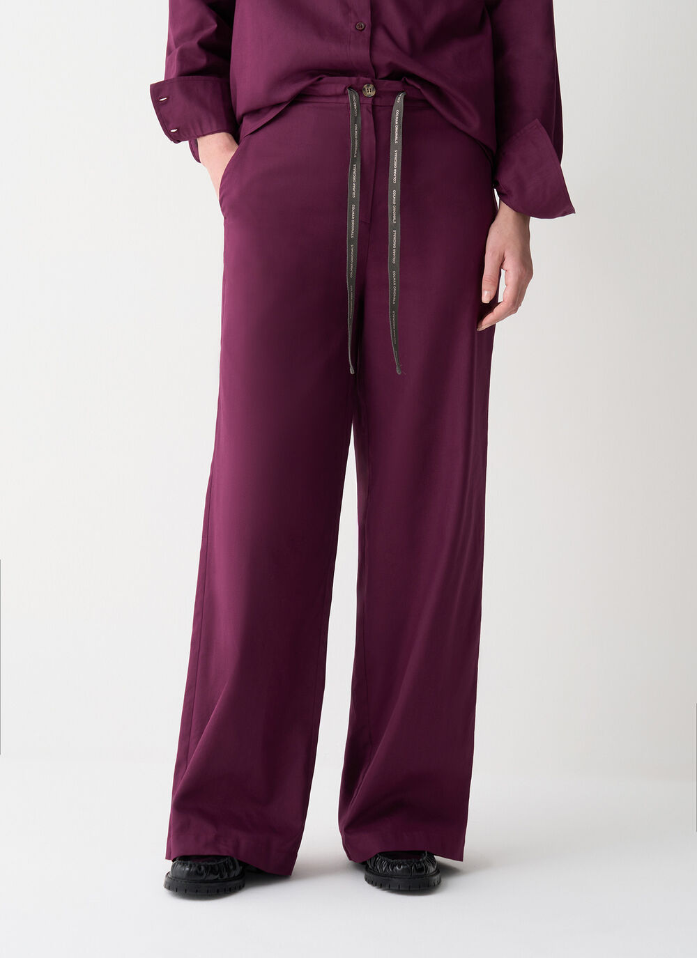 Cotton flannel trousers image number 1